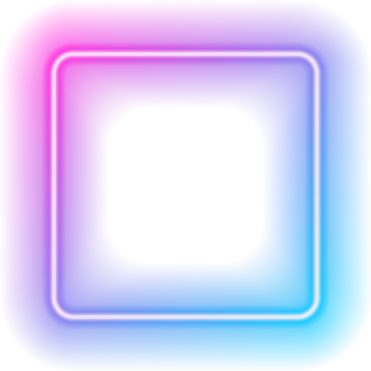 Square Neon Frame